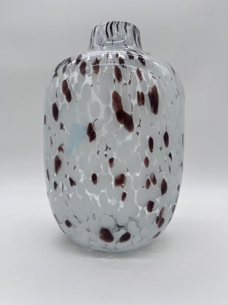 Speckled Glass Bottle Vase